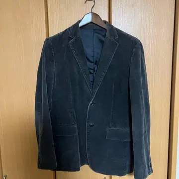 COMME CA DU MODE 다크 그레이 코듀로이 블레이저