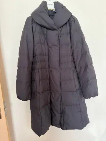 23구 숄카라 롱 다운 자켓 사이즈 38