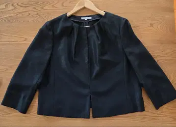 블랙 노카라 자켓