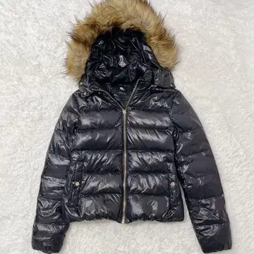 ZARA 다운 자켓 짧은 기장 퍼 광택 y2k archive 두꺼운