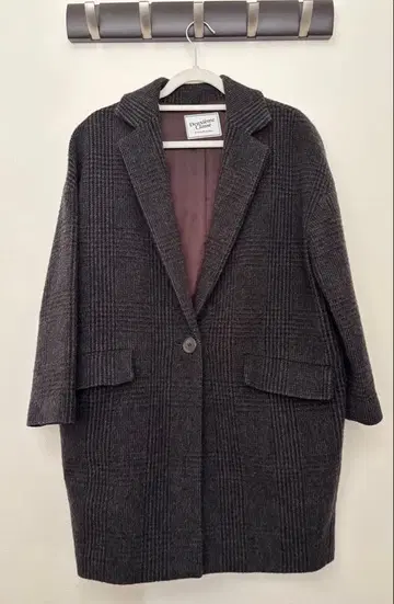 DEUXIEME CLASSE 글렌체크 샤기 코트 클리닝 완료