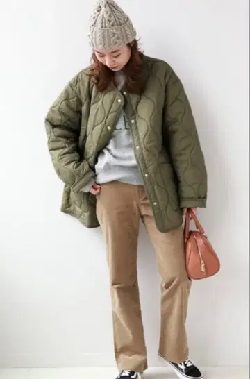 [ JOURNAL STANDARD relume ] 카키 퀼팅 자켓