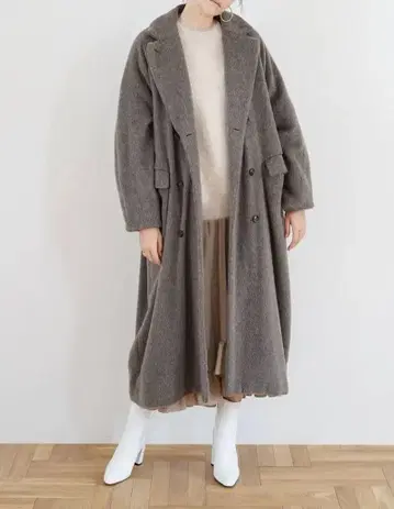 클라네 더블 울 롱 코트 사이즈 2