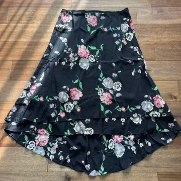 로렌 랄프 로렌 실크 꽃무늬 스커트 사이즈 12