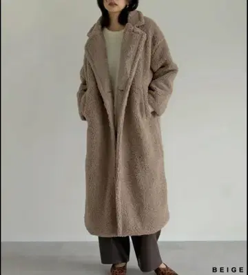 Re:EDIT 보아 빅 컬러 더블 체스터 코트 작은 키 사이즈