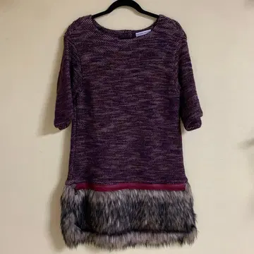 최종 가격 인하! 미사용! TSUMORI CHISATO 퍼플 퍼 튜닉