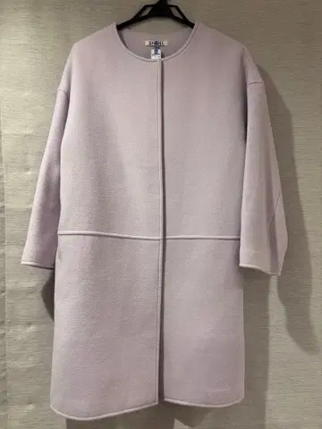 SNIDEL 노카라 코트 라벤더 F