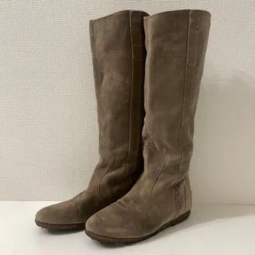 FABIO RUSCONI 스웨이드 롱 부츠 약 23cm 브라운 계열