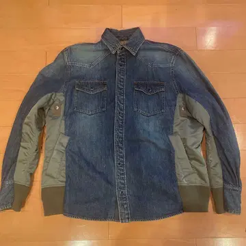 정가 86900엔 Sacai 21AW 도킹 데님 자켓 size 1
