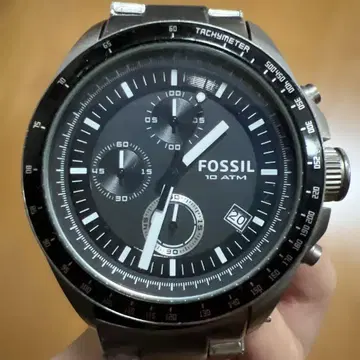 FOSSIL 크로노그래프 손목시계 블랙 정크