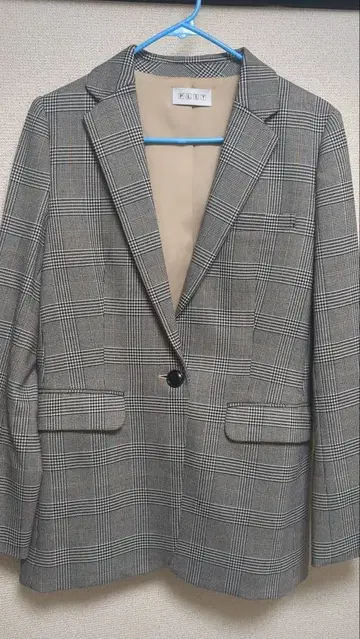 PLST 체크 무늬 테일러드 자켓 S 사이즈