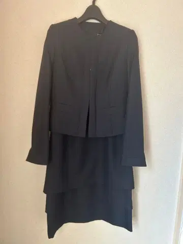 네이비 자켓과 원피스 세트 5호 포멀