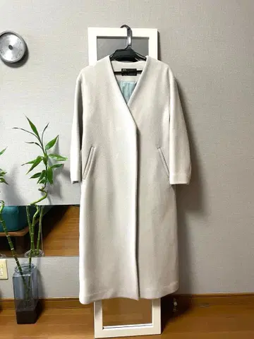 내추럴 뷰티 베이직 롱 코트 화이트