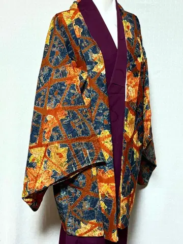 미사용품 기모노 순수 실크 아리마츠 시보리 겉옷(겉옷 끈) 선착순