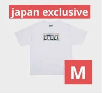 oasis 티셔츠 M 사이즈 화이트 파도 오아시스