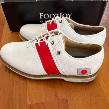 FootJoy MyJoys 화이트/레드 골프화