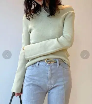 탱크 레이어드 리브 니트탑