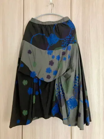 자우 센소유니코 비대칭 패치워크 스커트