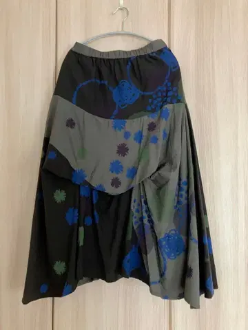 자우 센소유니코 비대칭 패치워크 스커트