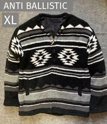 ANTI BALLISTIC 보아 플리스 자켓 네이티브 무늬 아우터