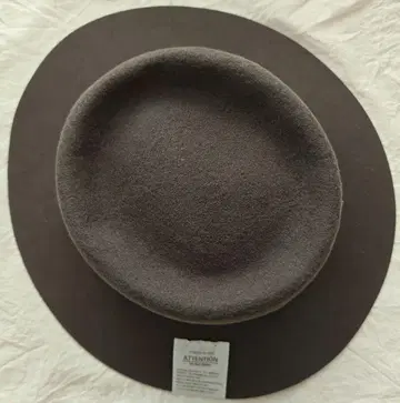 [ 미사용 새상품 ] 브라운 울 펠트 햇