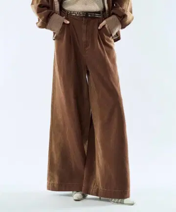 seyto 사이즈 2 / 그라데이션 와이드 스트레이트 데님 팬츠