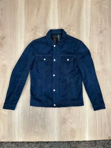 ZARA 스웨이드풍 자켓 네이비