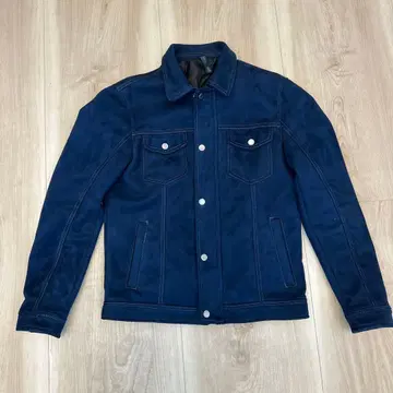 ZARA 스웨이드풍 자켓 네이비