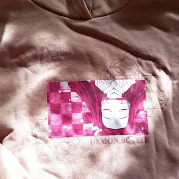 [ 새상품급 ] 귀멸의 칼날 카마도 네즈코 숏 기장 후드티 XL