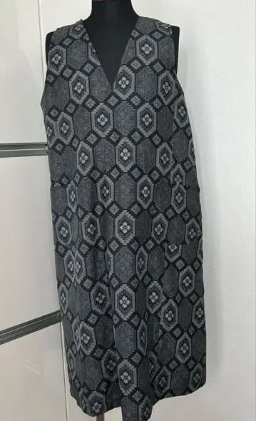 기모노 빈티지 원단 사용 리메이크 오버롤 스커트