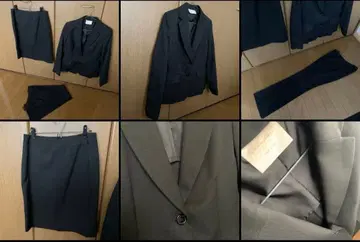 EMMAJAMESnewyork 수트 3점 블랙 스트라이프 스커트 팬츠