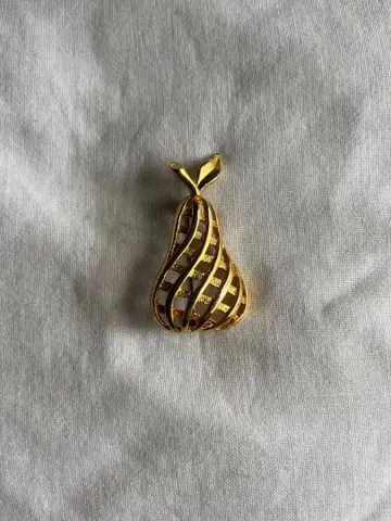 빈티지 체코 양배 모양 브로치