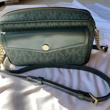 MICHAEL KORS 숄더백 그린 MK 패턴