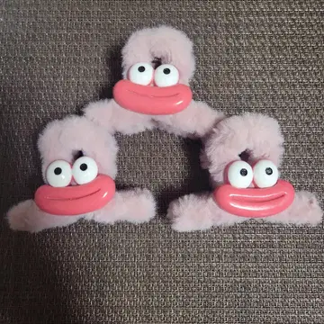 배송비 포함 소시지 립 몬스터 헤어 클립 3개 세트