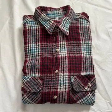 80s 90s USA 빈티지 플란넬 셔츠 상태 좋음 헤비 플란넬 XL