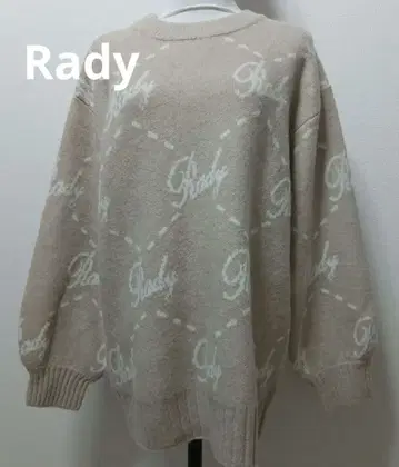 [ Rady ] 택 포함 새상품 베이지 로고 니트 스웨터 긴팔