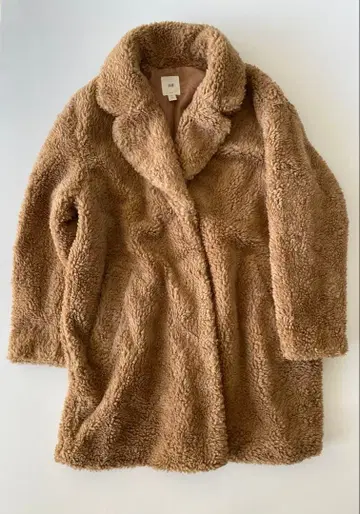 H&M 테디 코트 보아 코트 M 사이즈 베이지