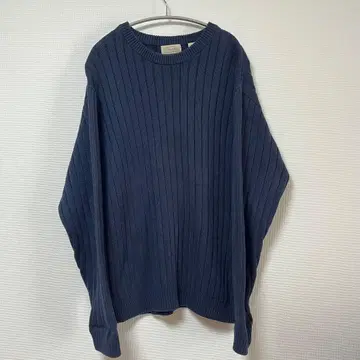 St. John's Bay 코튼 니트 네이비 L 사이즈