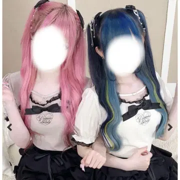 [ Princess Melody ] 하트 버클 리본 테이프 상의