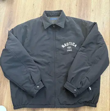 NAUTICA 나일론 자켓 원 포인트 빅 사이즈 네이비