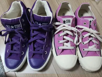O7NVERSEALLSTAR 퍼플 핑크 스니커즈 세트
