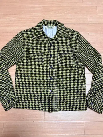 단종 젤라토 하운드투스 체크 박스 셔츠 로카빌리 50's 오픈 카라