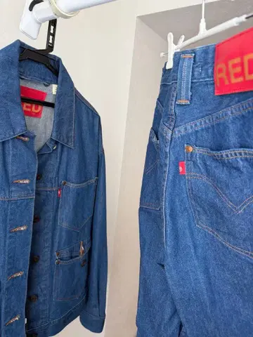 levis RED 데님 자켓 팬츠 세트
