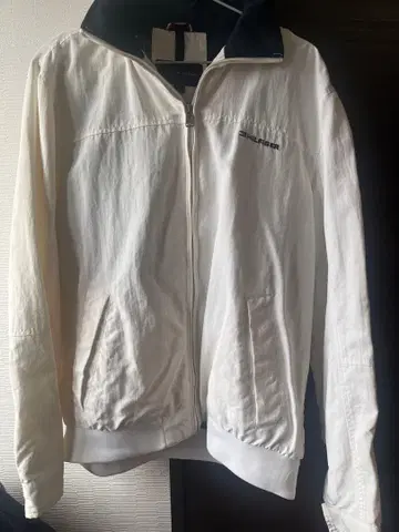 타미힐피거 요트 자켓 화이트 나일론 자켓