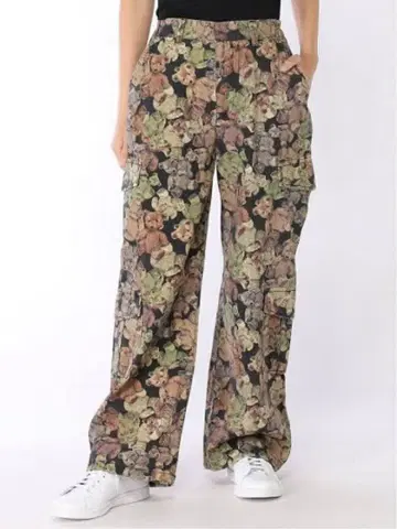 X-girl 곰 올 패턴 카고 팬츠