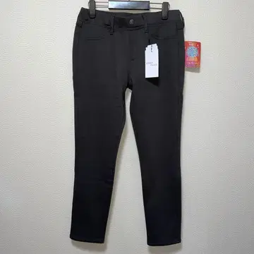 새상품 여성용 스트레치 스키니 팬츠 속기모 허리밴딩 L