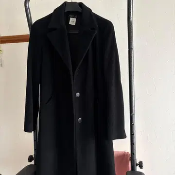 agnis b. 블랙 체스터 코트 사이즈 2