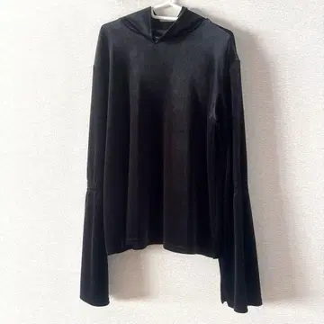 KAIKO 남성용 터틀넥 긴팔 티셔츠 벨로아 블랙