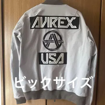 AVIREX 플라이트 자켓 2XL 그레이 미사용 자택 보관