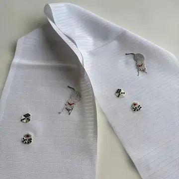 츠모리치사토 장식용 깃 자수 고양이 주사위